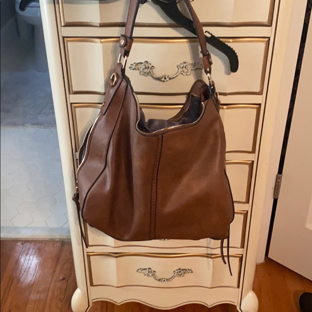 Brown slouch purse